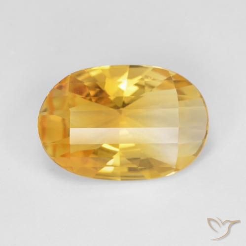 9,17 ctw natürlicher Helles Gold Citrin, Oval, VVS