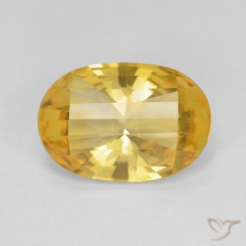 4.79ct Natürlicher Mittleres Gold Citrin, Oval, VVS