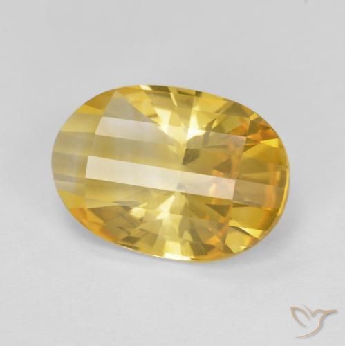 9,17 ctw natürlicher Mittleres Gold Citrin, Oval, VVS