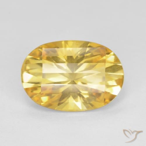 4.80ct Natürlicher Helles Gold Citrin, Oval, VS