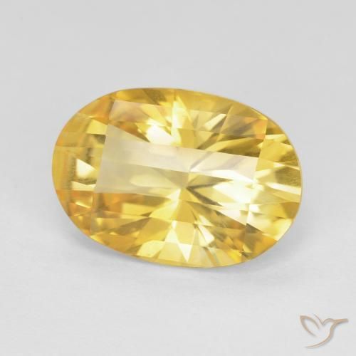 9,17 ctw natürlicher Helles Gold Citrin, Oval, VS