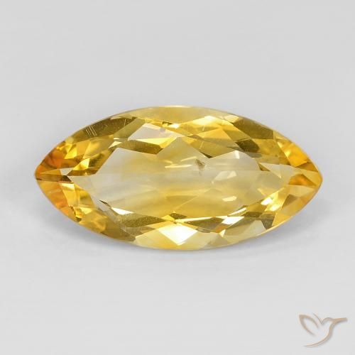 7.28ct Natürlicher Golden Citrin, Marquise, VS