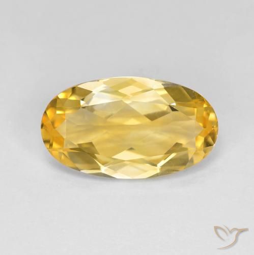3.52ct Natürlicher Mittleres Gold Citrin, Oval, VVS