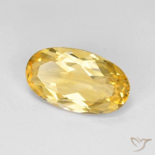 9,17 ctw natürlicher Mittleres Gold Citrin, Oval, VVS