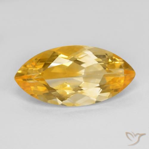 7.42ct Natürlicher Mittelgold Citrin, Marquise, VVS