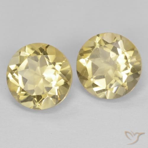 2.55 ct natürliche Hell Gold Citrin-Edelsteine, Runden, VVS-VS
