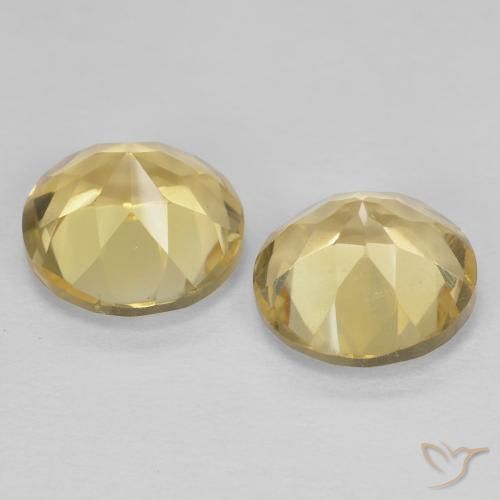 2.55 ct natürliche Hell Gold Citrin-Edelsteine, Runden, VVS-VS