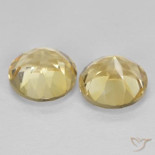 2.54 ct natürliche Helles Gold-Gelb Citrin-Edelsteine, Runden, VVS
