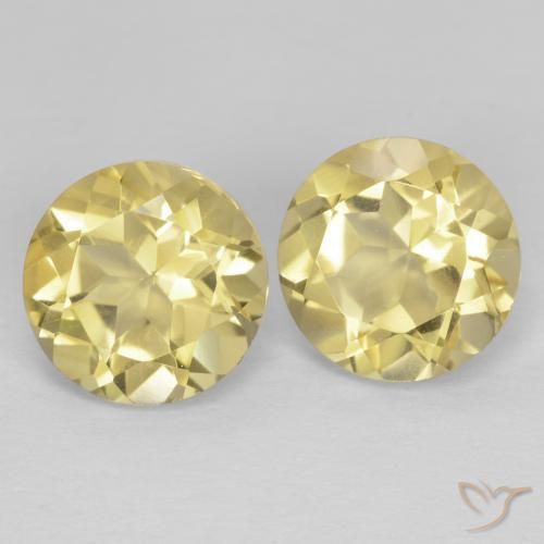 2.57 ct natürliche Sehr helles Dijongelb Citrin-Edelsteine, Runden, VVS