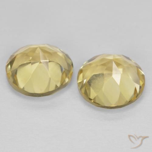 2.57 ct natürliche Sehr helles Dijongelb Citrin-Edelsteine, Runden, VVS