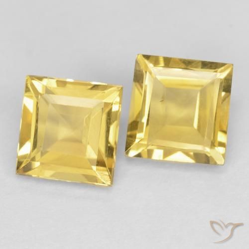 2.06 ct natürliche Golden Citrin-Edelsteine, Quadrat, VS