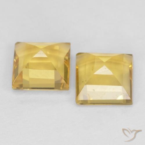 2.06 ct natürliche Golden Citrin-Edelsteine, Quadrat, VS