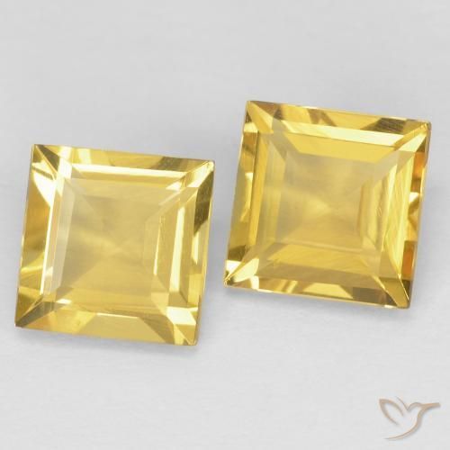 2.09 ct natürliche Gold-gelb Citrin-Edelsteine, Quadrat, VVS-VS