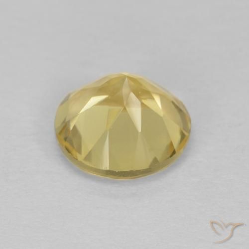 9,17 ctw natürlicher Hell Gold Citrin, Runden, VVS