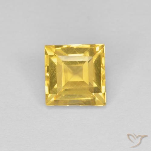 1.06ct Natürlicher Golden Citrin, Quadrat, VVS-VS