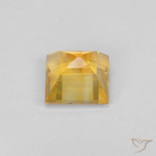 9,17 ctw natürlicher Helles Gold Citrin, Quadrat, VS
