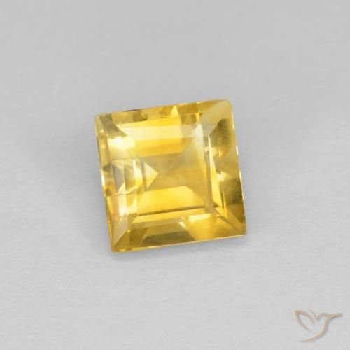 9,17 ctw natürlicher Helles Gold Citrin, Quadrat, VS