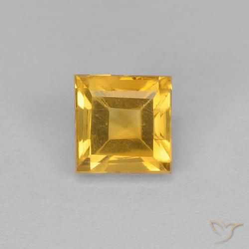 1.21ct Natürlicher Golden Citrin, Quadrat, VVS-VS