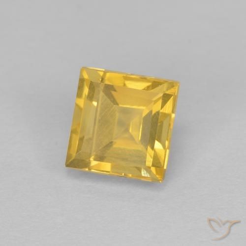 9,17 ctw natürlicher Mittleres Gold Citrin, Quadrat, VS