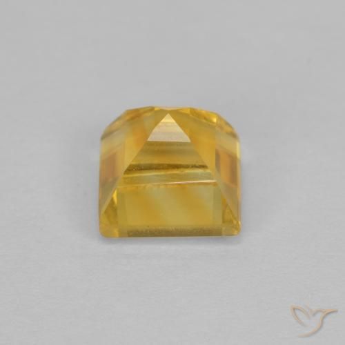9,17 ctw natürlicher Mittleres Gold Citrin, Quadrat, VS