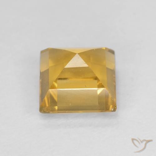 9,17 ctw natürlicher Tiefes Gold Citrin, Quadrat, VVS-VS