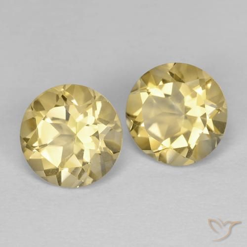2.29 ct natürliche Gold-gelb Citrin-Edelsteine, Runden, VVS