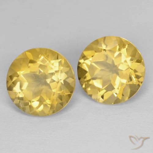 3.80 ct natürliche Mittleres Gold Citrin-Edelsteine, Runden, VS