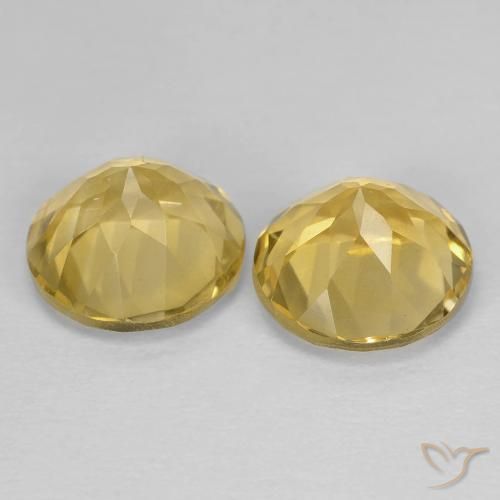 3.80 ct natürliche Mittleres Gold Citrin-Edelsteine, Runden, VS