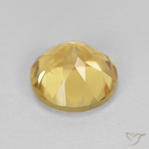 9,17 ctw natürlicher Hell Gold Citrin, Runden, VVS