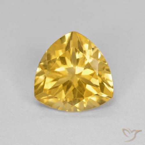 1.63ct Natürlicher Golden Citrin, Trillion, VVS