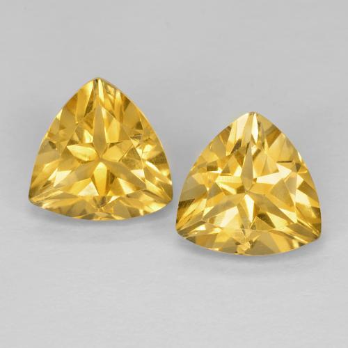 3,16 ct natürliche Mittleres Gold Citrin-Edelsteine, Trillion, VVS-VS