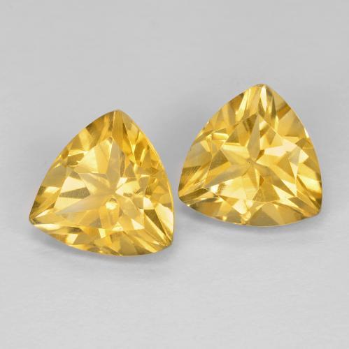 3,16 ct natürliche Mittleres Gold Citrin-Edelsteine, Trillion, VVS-VS