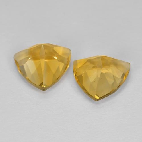 3,16 ct natürliche Mittleres Gold Citrin-Edelsteine, Trillion, VVS-VS