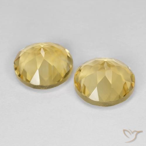 3.72 ct natürliche Gold-gelb Citrin-Edelsteine, Runden, VVS