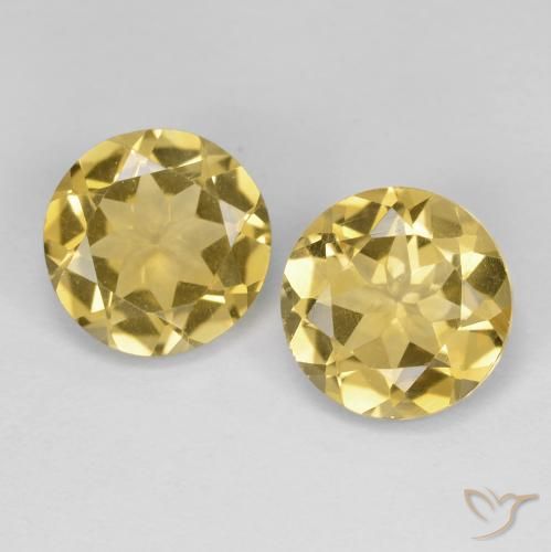 3.24ctw Natürlicher Golden Citrin, Runden, VVS