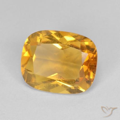 9,17 ctw natürlicher Golden Citrin, Kissen, VVS
