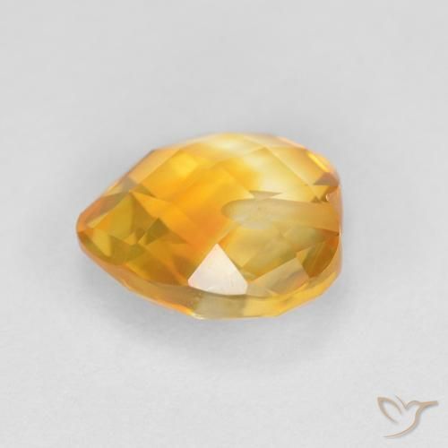 9,17 ctw natürlicher Tiefes Orange-Gold Citrin, Herz, VVS