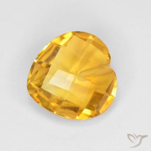 9,17 ctw natürlicher Mittleres Gold Citrin, Herz, VVS