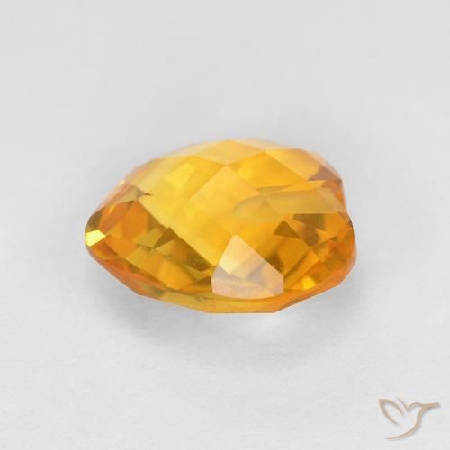9,17 ctw natürlicher Mittleres Gold Citrin, Herz, VVS