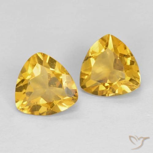 1.55 ct natürliche Golden Citrin-Edelsteine, Trillion, VVS