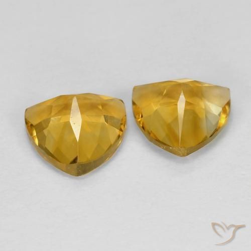 1.55 ct natürliche Golden Citrin-Edelsteine, Trillion, VVS