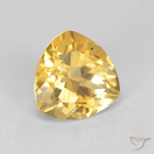 9,17 ctw natürlicher Mittleres Gold Citrin, Trillion, VVS
