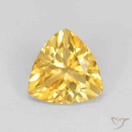 1.67ct Natürlicher Golden Citrin, Trillion, VVS