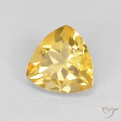 9,17 ctw natürlicher Mittleres Gold Citrin, Trillion, VVS