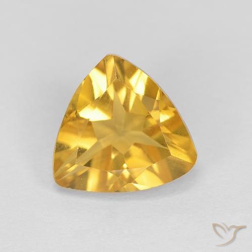 1.67ct Natürlicher Mittleres Gold Citrin, Trillion, VVS