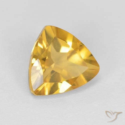 9,17 ctw natürlicher Mittleres Gold Citrin, Trillion, VVS