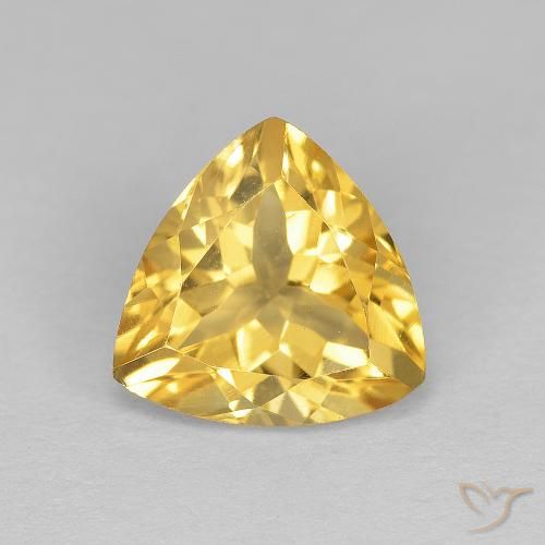 1.64ct Natürlicher Mittleres Gold Citrin, Trillion, VVS