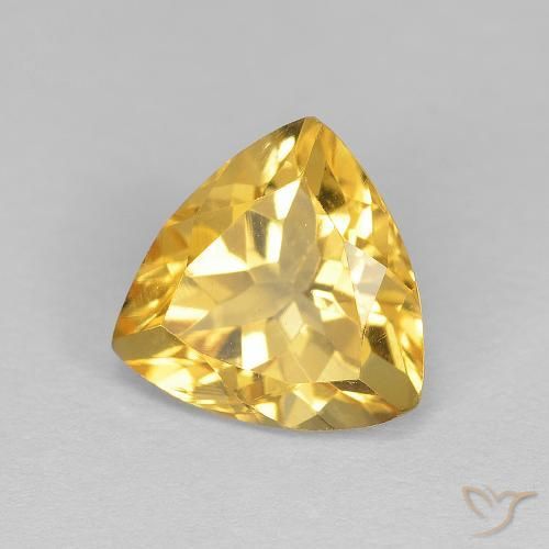 9,17 ctw natürlicher Mittleres Gold Citrin, Trillion, VVS