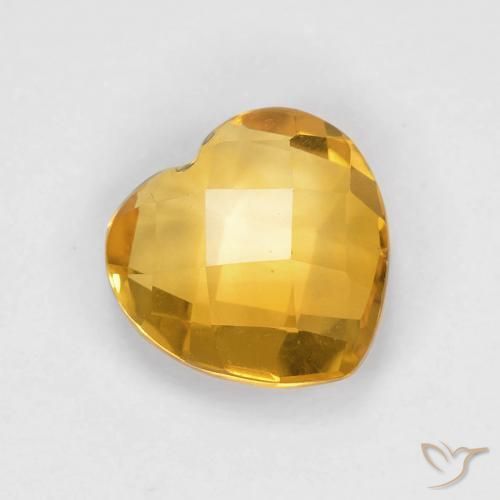 9,17 ctw natürlicher Dunkelgolden Citrin, Herz, VVS