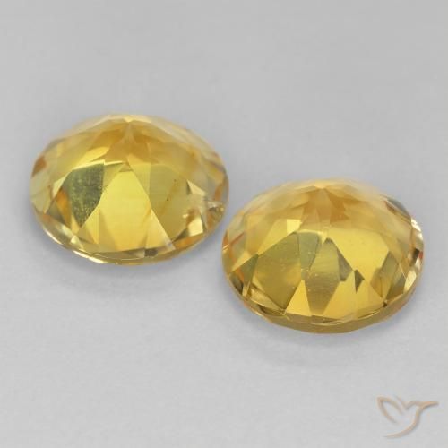 3.40 ct natürliche Mittelgold Citrin-Edelsteine, Runden, VS